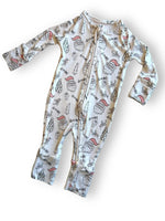 Miller & Co. Bamboo Zipper Footie, Christmas - Everetts Place Boutique - 