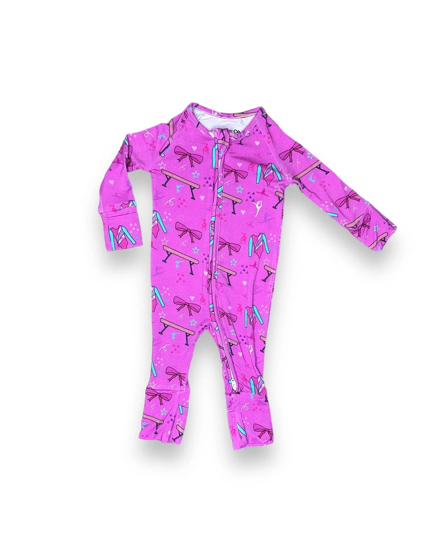 Bamboo Zipper Footie, Gymnastics Miller & Co. Everetts Place Boutique