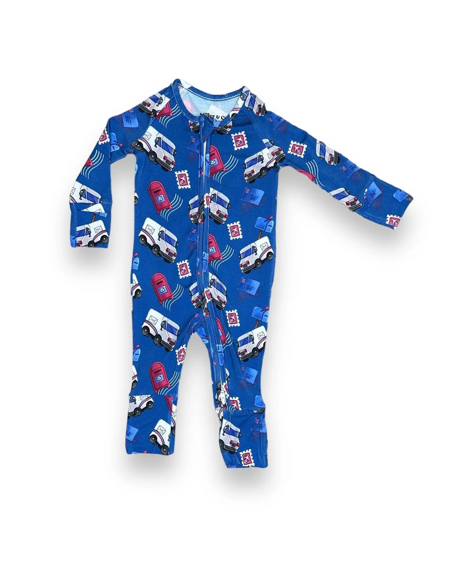 Bamboo Zipper Footie, Mailman Miller & Co. Everetts Place Boutique