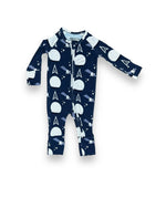 Bamboo Zipper Footie, Space Force Miller & Co. Everetts Place Boutique