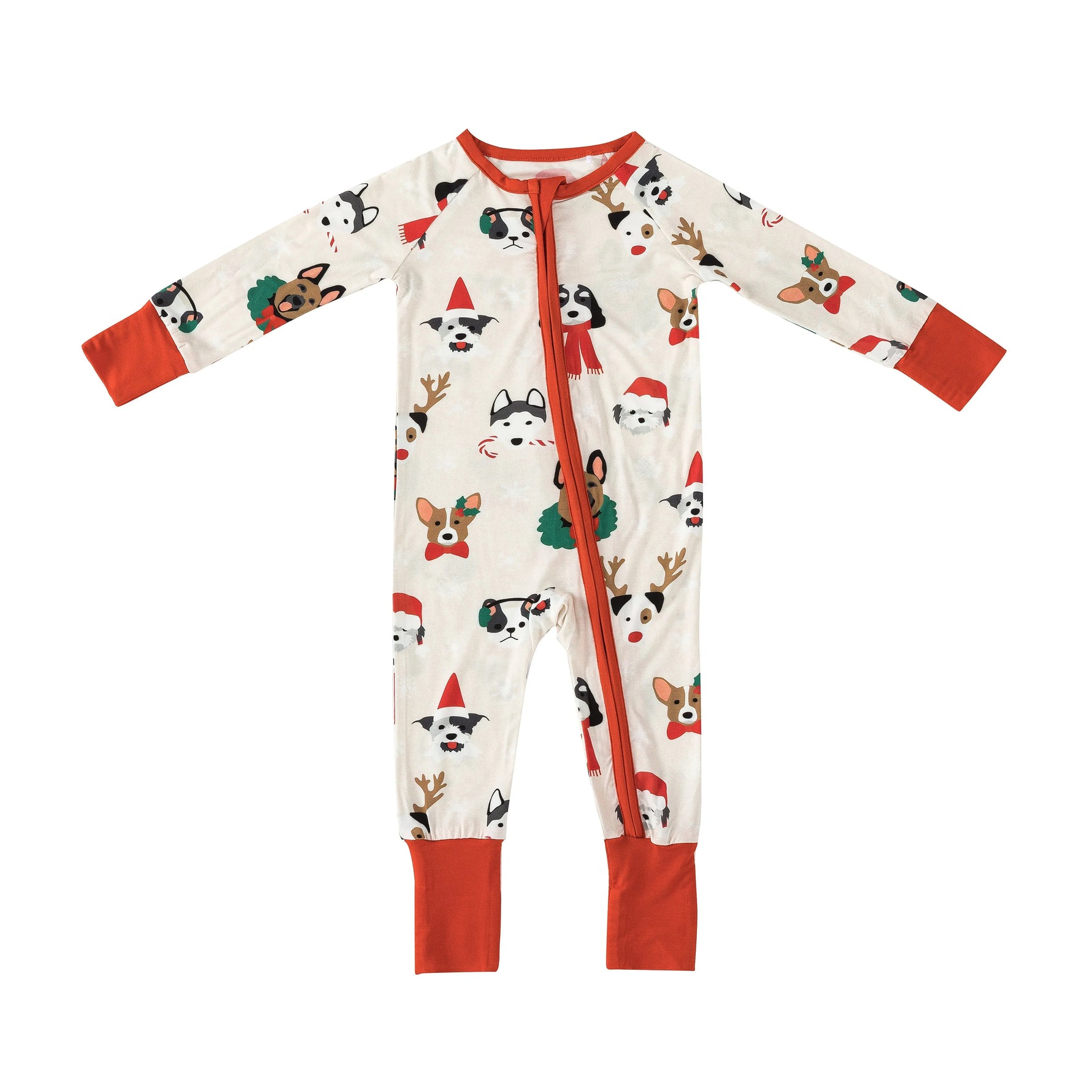 Dreamlet Bark The Halls (Convertible Zip Footies) - 