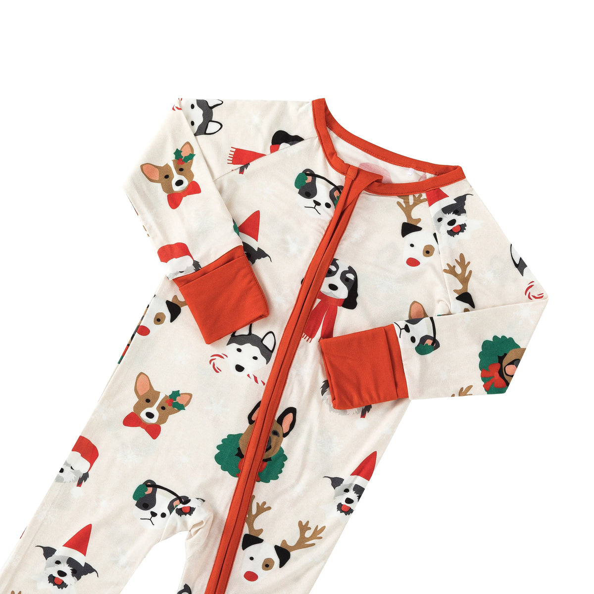 Dreamlet Bark The Halls (Convertible Zip Footies) - 