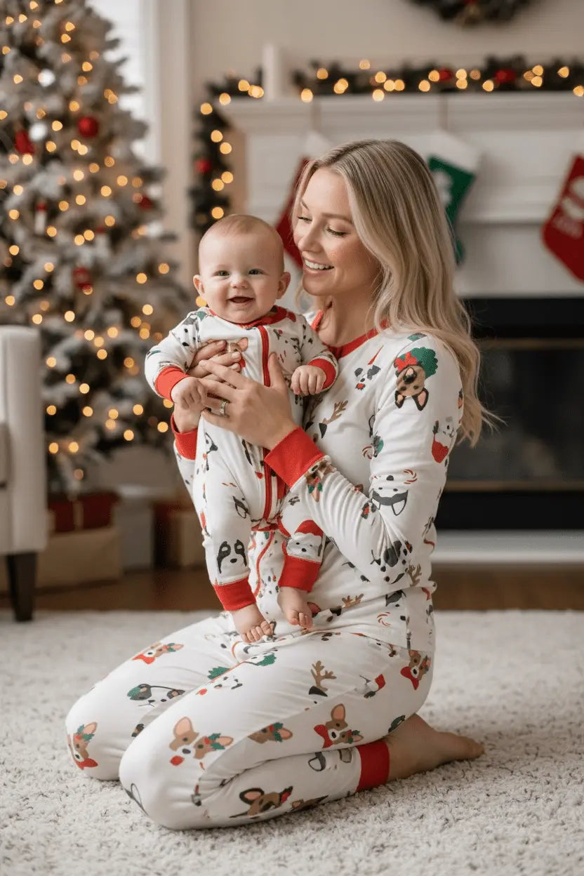 Dreamlet Bark The Halls (Women's Long Sleeve PJ) - 