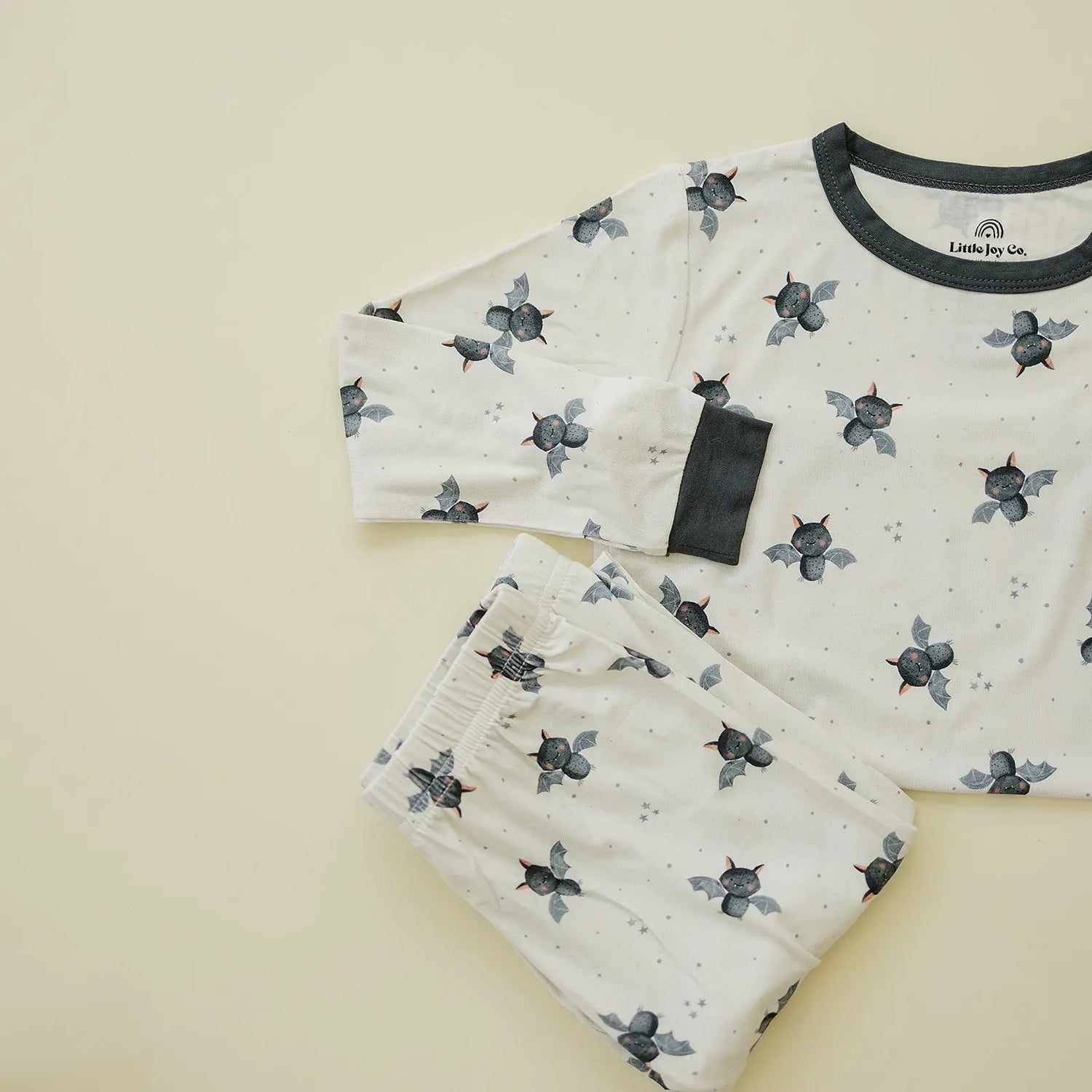 Little Joy Co. Batty for Bedtime Two Piece Bamboo Pajamas for Kids Comfort - Apparel & Accessories > Clothing > Baby & Toddler Clothing > Baby & Toddler Sleepwear