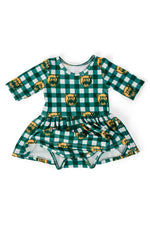 Plaid Bear Twirl Bodysuit - 3/4 Sleeve by Mila & Rose ®