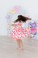 Be Mine Three Quarter Sleeve Pocket Twirl Dress For Girls Mila & Rose ® Everetts Place: Online Boutique