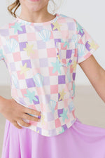 Beach Days Ruffle Pocket Tee For Girls Mila And Rose Mila & Rose ® Everetts Place: Online Boutique
