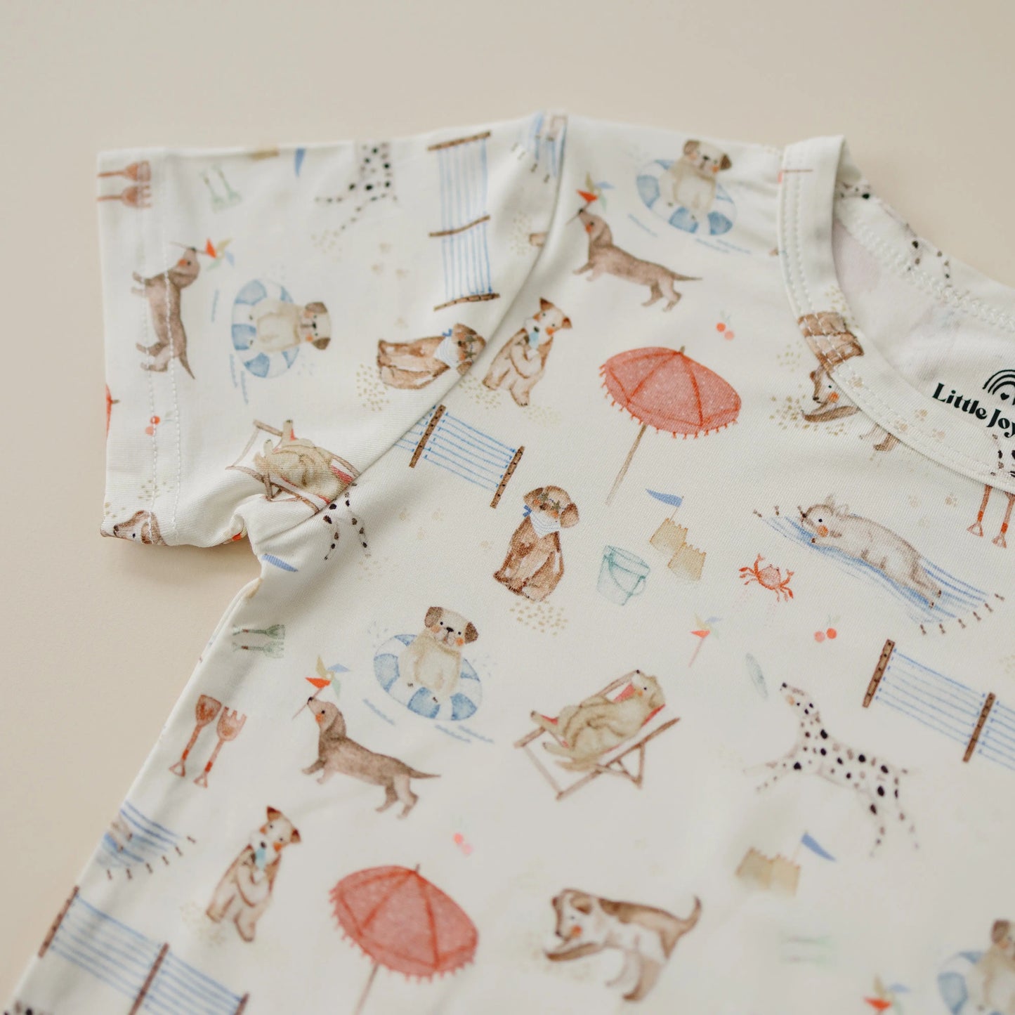 Beach Pawty 2pc Bamboo Pajamas Little Joy Co. Everetts Place: Online Boutique