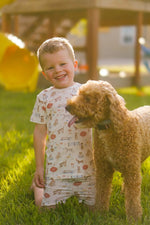 Little Joy Co. Beach Pawty 2pc Bamboo Pajama Set for Sleep Comfort - Apparel & Accessories > Clothing > Baby & Toddler Clothing > Baby & Toddler Sleepwear