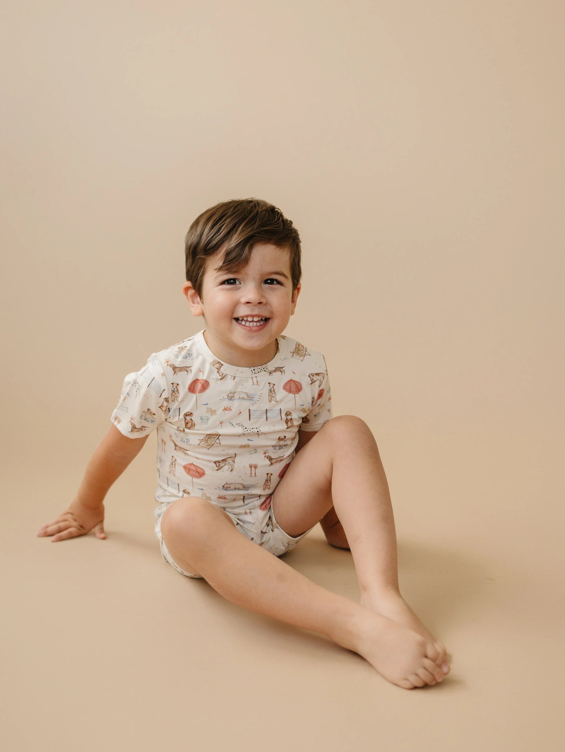 Beach Pawty 2pc Bamboo Pajamas Little Joy Co. Everetts Place: Online Boutique