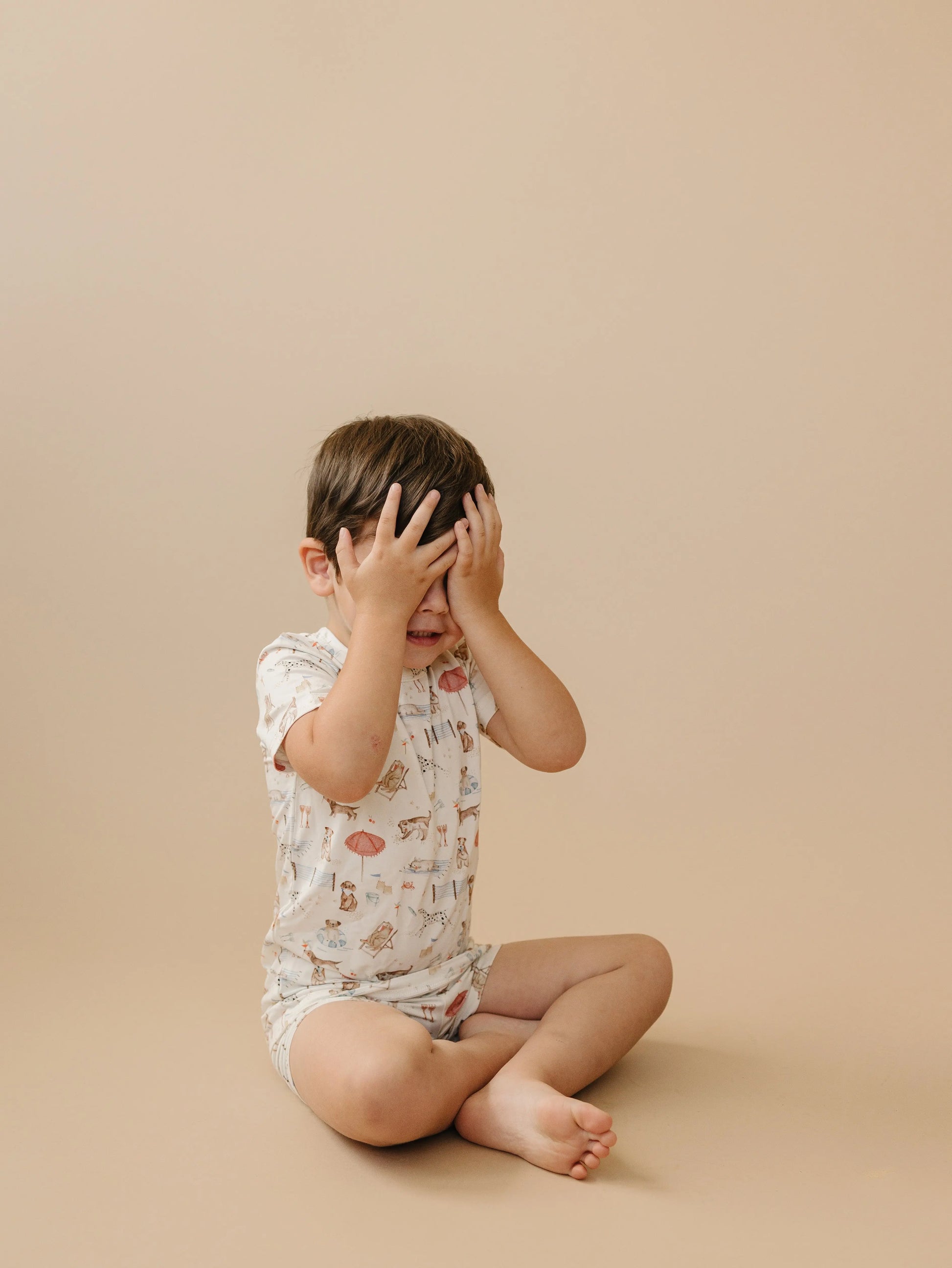 Beach Pawty 2pc Bamboo Pajamas Little Joy Co. Everetts Place: Online Boutique