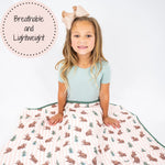 LollyBanks Beary Snuggly Muslin Baby Blanket - 