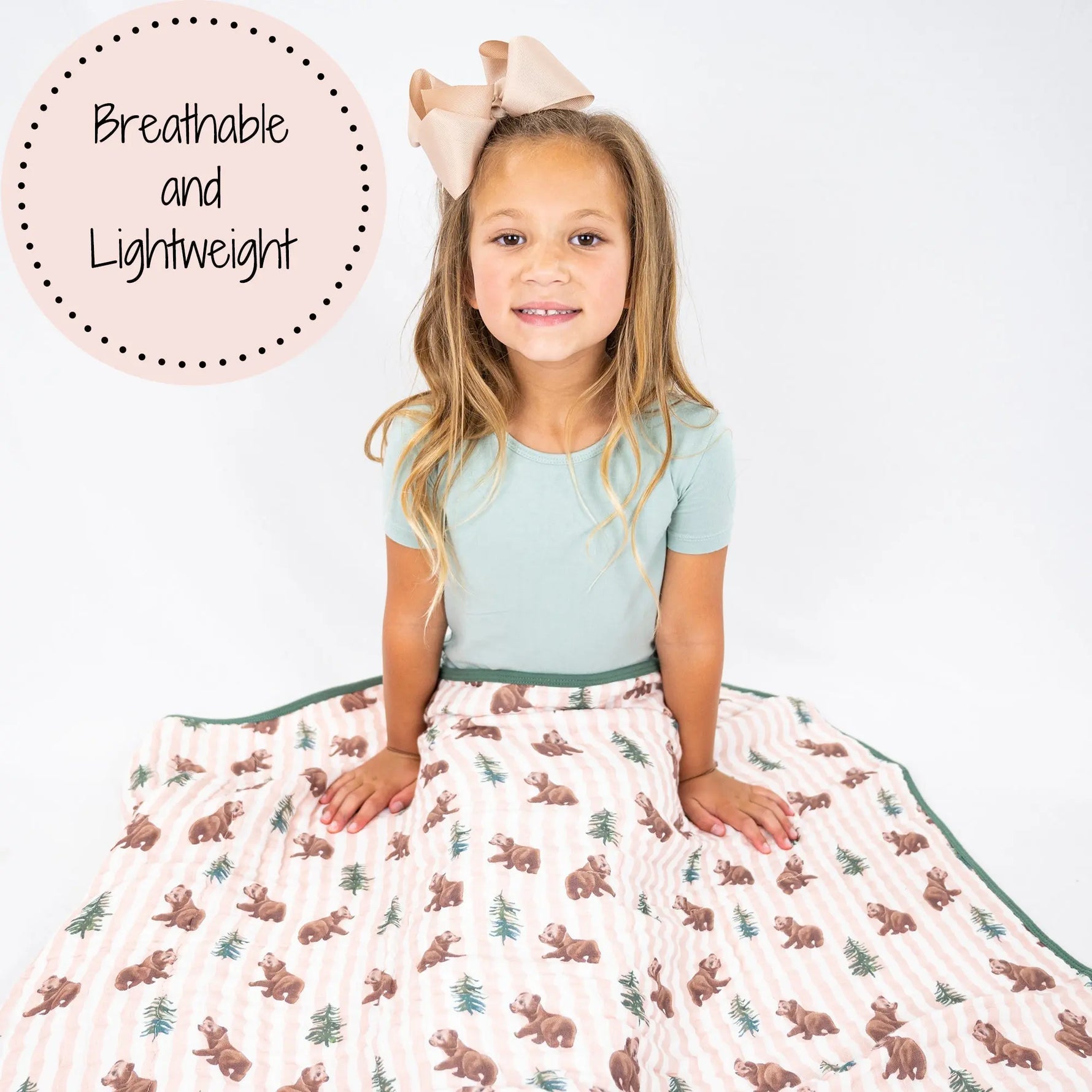 LollyBanks Beary Snuggly Muslin Baby Blanket - 