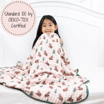 LollyBanks Beary Snuggly Muslin Baby Blanket - 