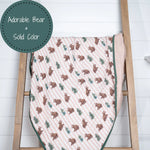 LollyBanks Beary Snuggly Muslin Baby Blanket - 