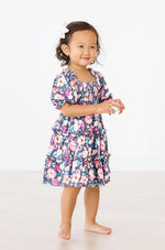 Mila & Rose ® Beauty In Bloom Smocked Ruffle Dress For Girls Twirl - Everetts Place Boutique - 