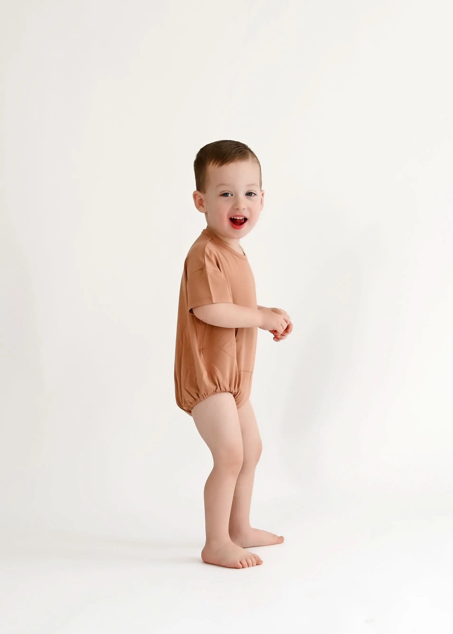 Bubble Baby Beech | Short Sleeve Bubble Romper - 