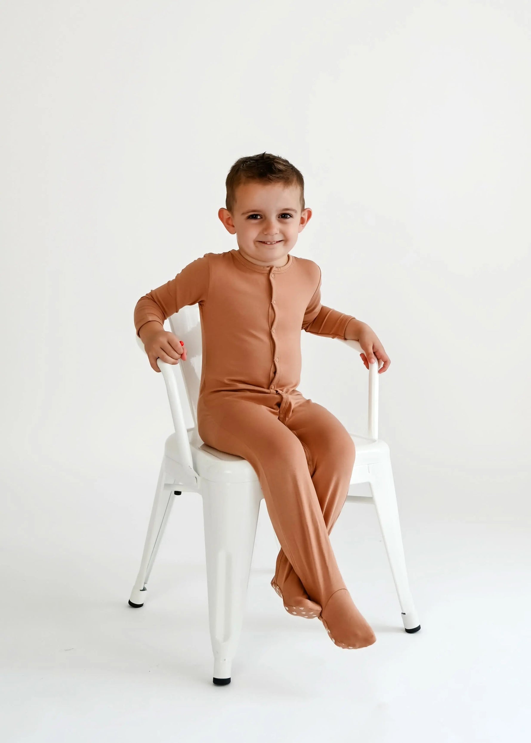 Beech | Snap Footie - Sleeve, Shoulder, Neck, Standing, Child | Everetts Place