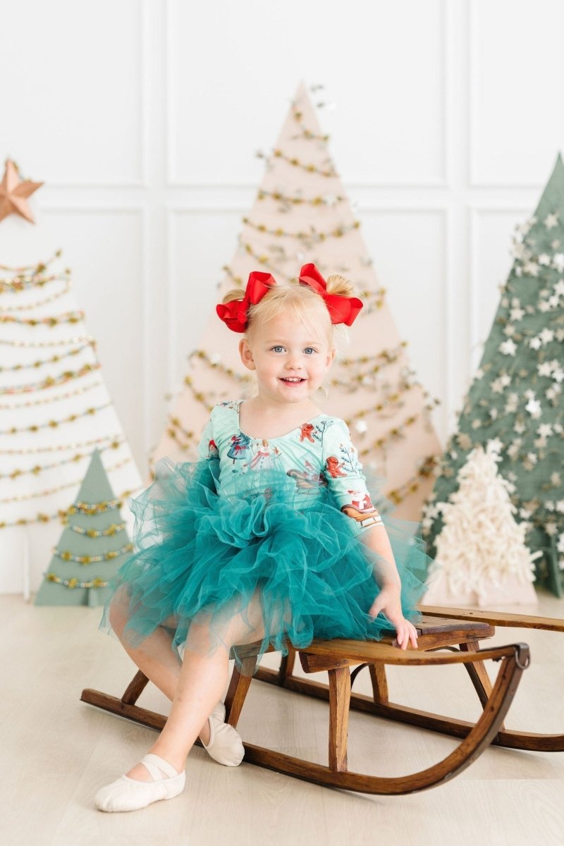 Mila & Rose ® Believe In Your Elf 3/4 Tutu Leotard For Girls Dance - Everetts Place Boutique - 