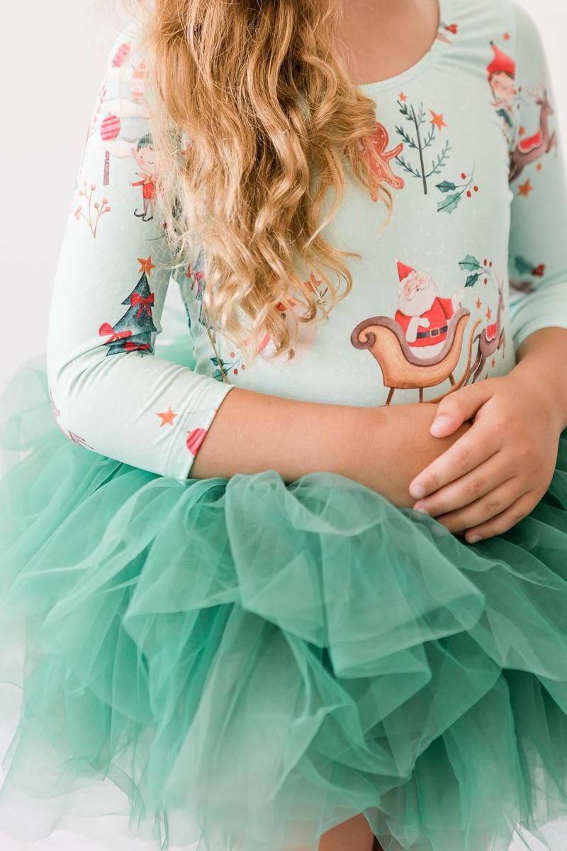 Mila & Rose ® Believe In Your Elf 3/4 Tutu Leotard For Girls Dance - Everetts Place Boutique - 