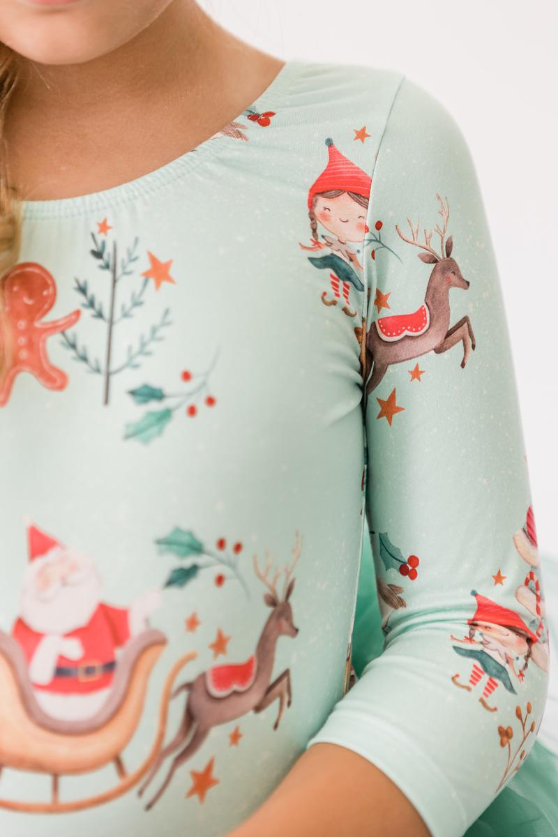 Mila & Rose ® Believe In Your Elf 3/4 Tutu Leotard For Girls Dance - Everetts Place Boutique - 