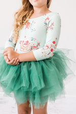 Mila & Rose ® Believe In Your Elf 3/4 Tutu Leotard For Girls Dance - Everetts Place Boutique - 