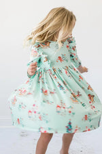 Mila & Rose ® Believe In Your Elf Three Fourth Sleeve Ruffle Twirl Dress - Apparel & Accessories > Clothing > Dresses Twirl Ruffle Dress 3/4