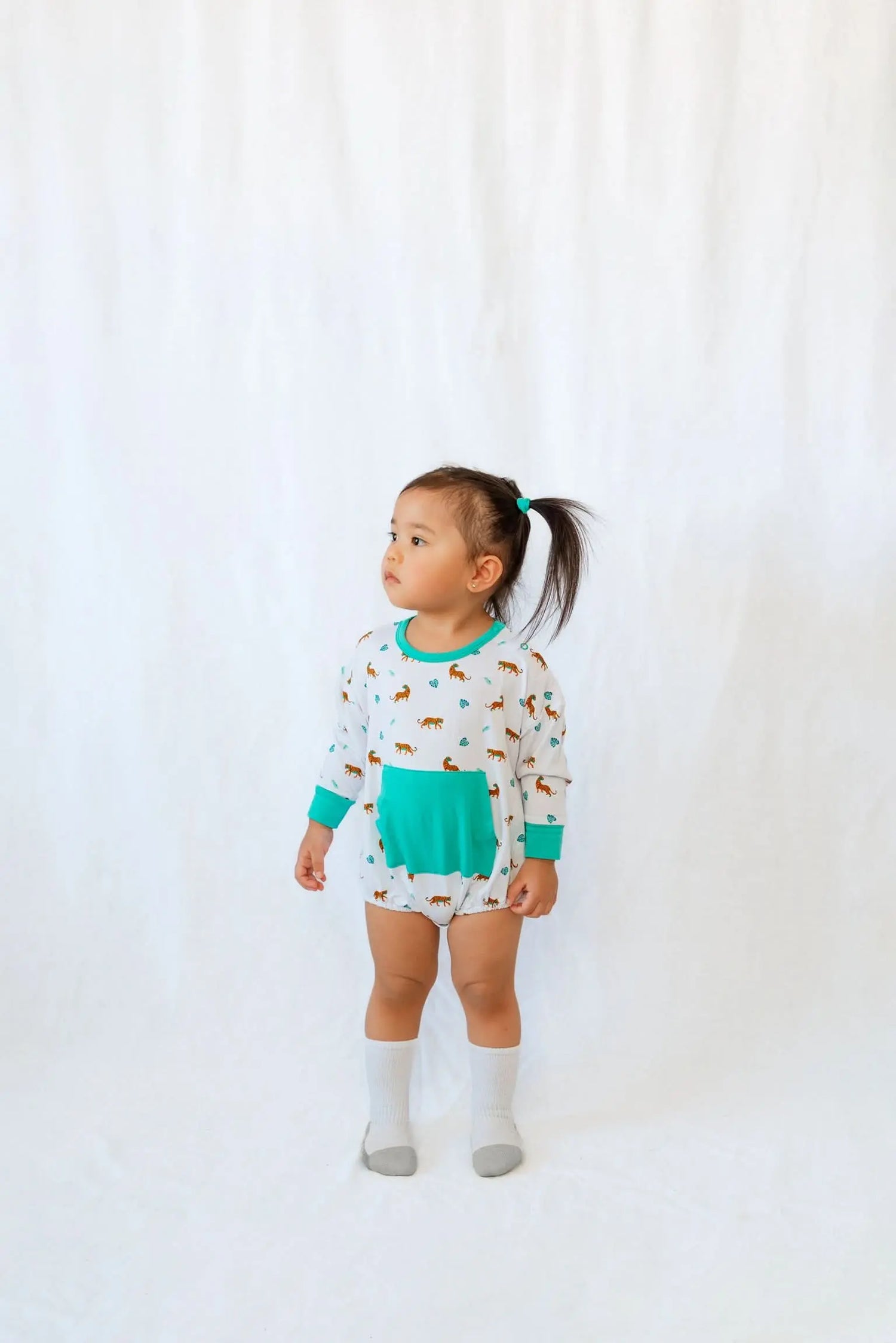 Bubble Baby Bengal | Long Sleeve Bubble Romper - 