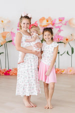 Berries And Bows Ruffle Cross Back Romper For Girls Mila & Rose ® Everetts Place: Online Boutique