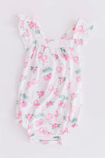Berries And Bows Ruffle Cross Back Romper For Girls Mila & Rose ® Everetts Place: Online Boutique