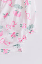 Berries And Bows Ruffle Cross Back Romper For Girls Mila & Rose ® Everetts Place: Online Boutique