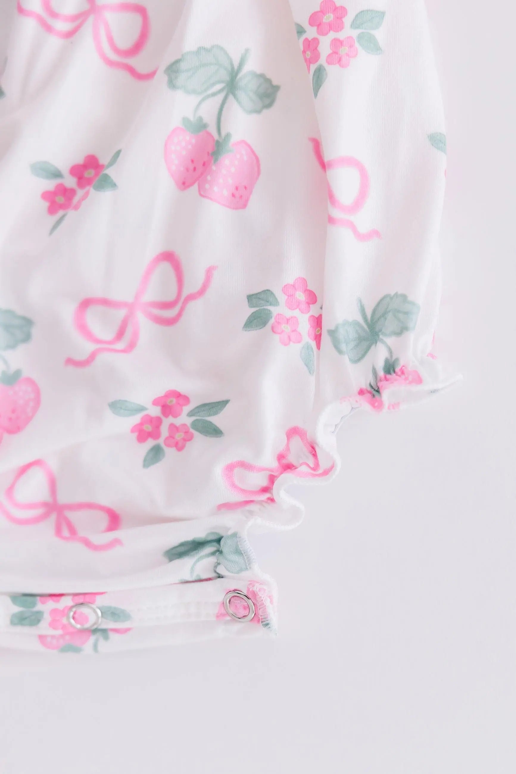 Berries And Bows Ruffle Cross Back Romper For Girls Mila & Rose ® Everetts Place: Online Boutique