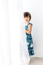 Mila & Rose ® Berries in Bloom Ruffle Maxi Dress Soft Silky Fabric - Everetts Place Boutique - 