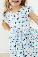 Mila & Rose ® Berry Cute Flutter Sleeve Twirl Dress - 