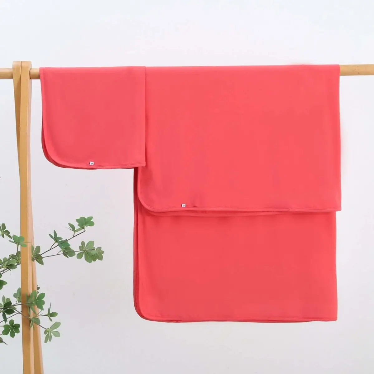 Luxie Charm Berry Red Bamboo Swaddle Blanket - Everetts Place Boutique - 
