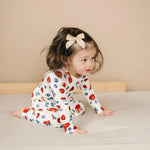 Little Joy Co. Berry Sweet Bamboo Zippy Romper For Babies Soft Comfort - Apparel & Accessories > Clothing > Baby & Toddler Clothing > Baby One-Pieces