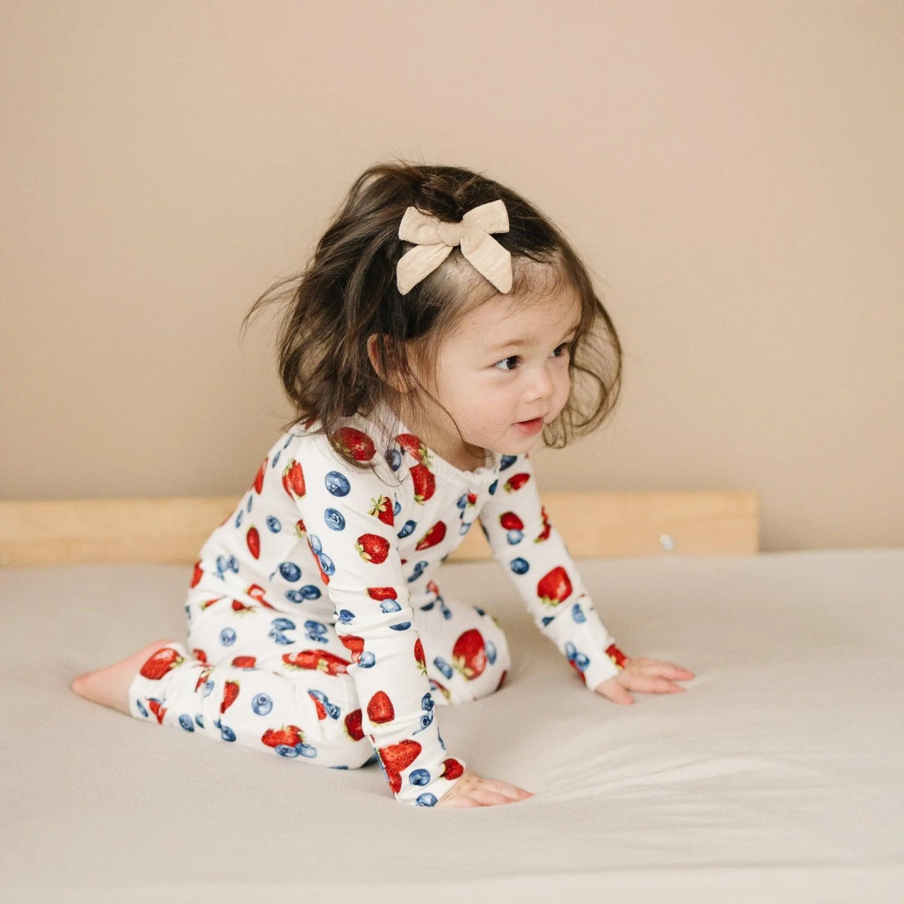 Little Joy Co. Berry Sweet Bamboo Zippy Romper For Babies Soft Comfort - Apparel & Accessories > Clothing > Baby & Toddler Clothing > Baby One-Pieces