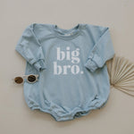 Little Joy Co. Big Bro Sweatshirt Romper Oversized Snaps at Crotch -