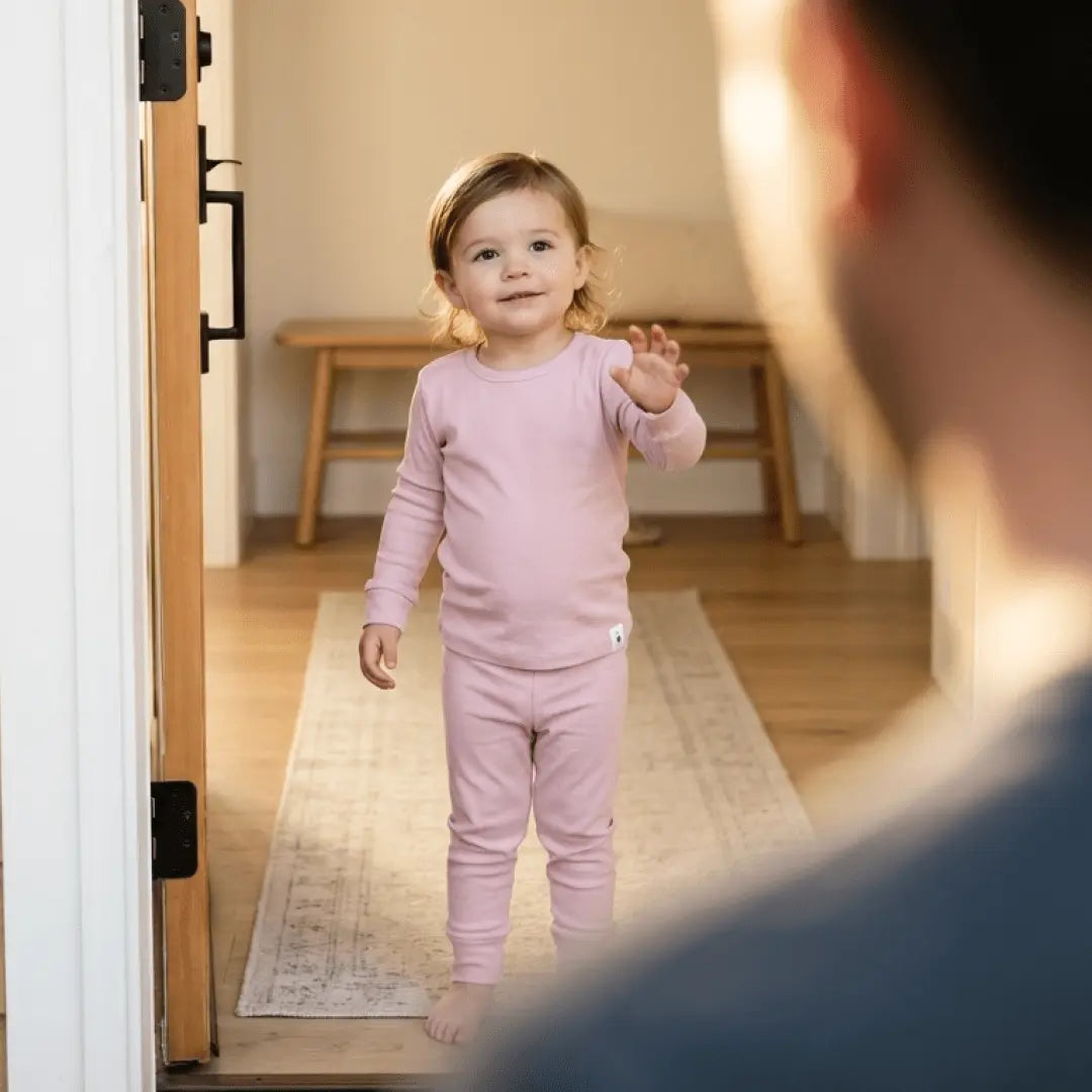 Big Kid Pink Ribbed Pajama Set Soft Comfort By Sweet Bamboo Sweet Bamboo 