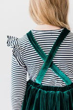 Mila & Rose ® Black And White Stripe Long Sleeve Ruffle Tee Mila And Rose - Apparel & Accessories > Clothing > Clothing Tops Ruffle Tee L/S
