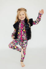 Mila & Rose ® Black Checker Puffer Vest For Winter Warmth And Style - Everetts Place Boutique - 