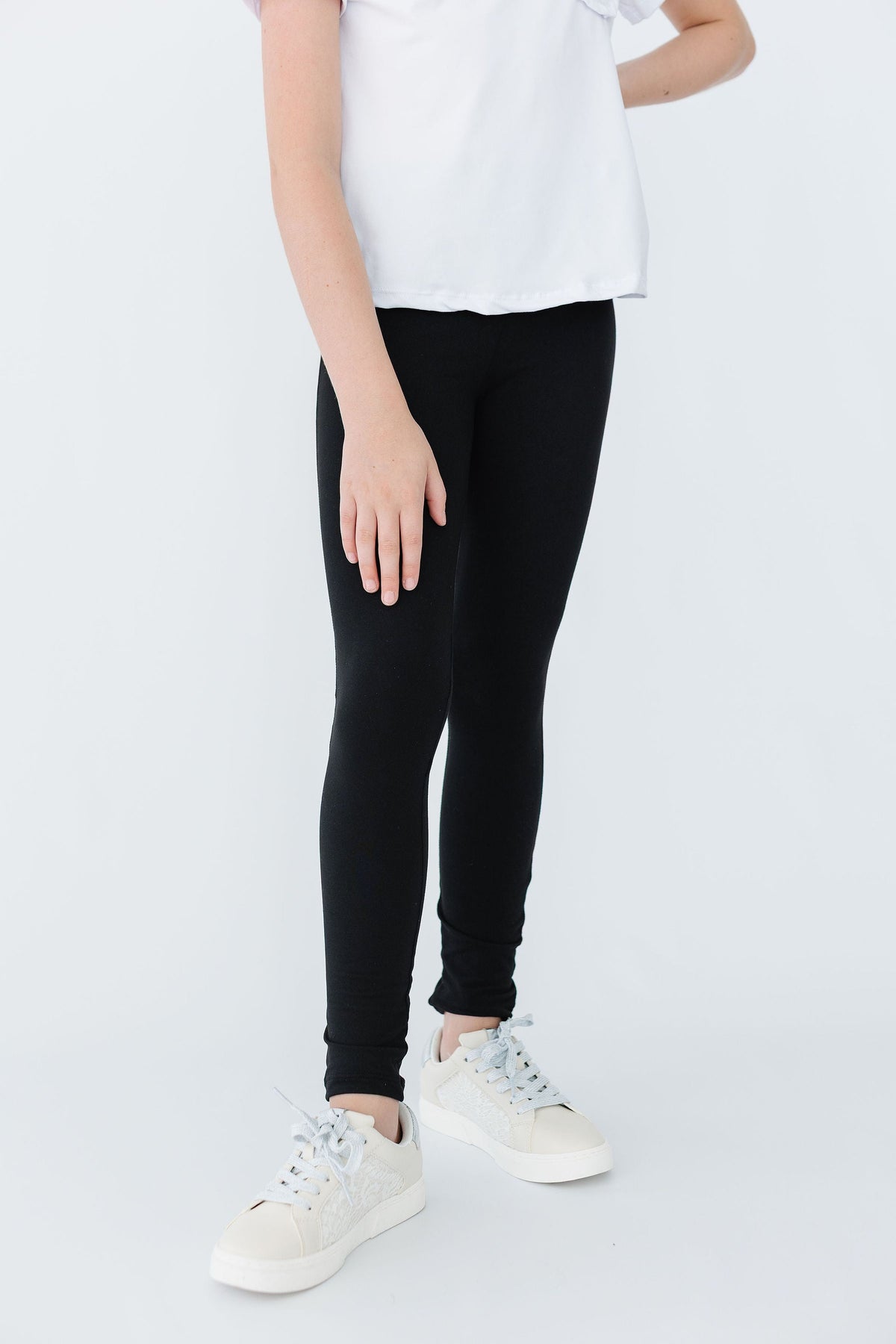 Mila & Rose soft black baby leggings