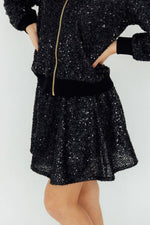 Black Sequin Twirl Skort With Attached Shorts Mila And Rose Mila & Rose ® Everetts Place: Online Boutique