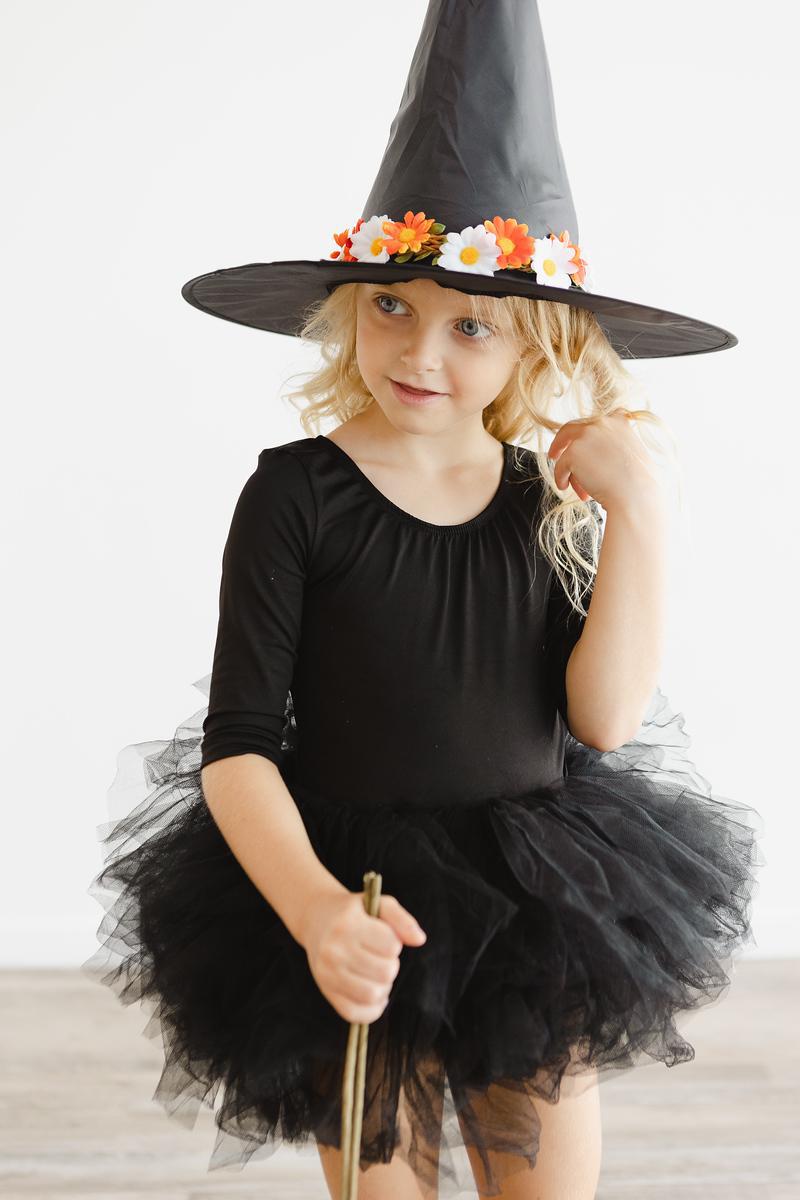 Black Three Quarter Tutu Leotard For Girls Dance Class Mila & Rose ® Everetts Place: Online Boutique