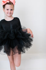 Black Three Quarter Tutu Leotard For Girls Dance Class Mila & Rose ® Everetts Place: Online Boutique