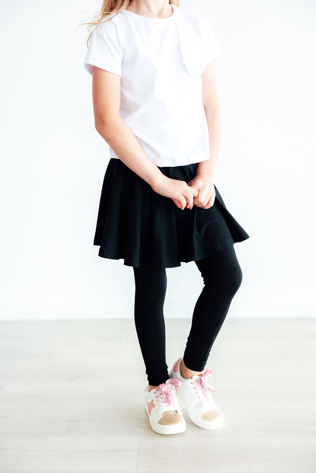 Black Twirl Skegging Toddler Girls Skirted Leggings Mila & Rose ® Everetts Place: Online Boutique