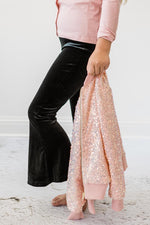 Mila & Rose ® Black Velvet Bells Bell Bottoms for Kids Mila Rose Outfit - Everetts Place Boutique - 