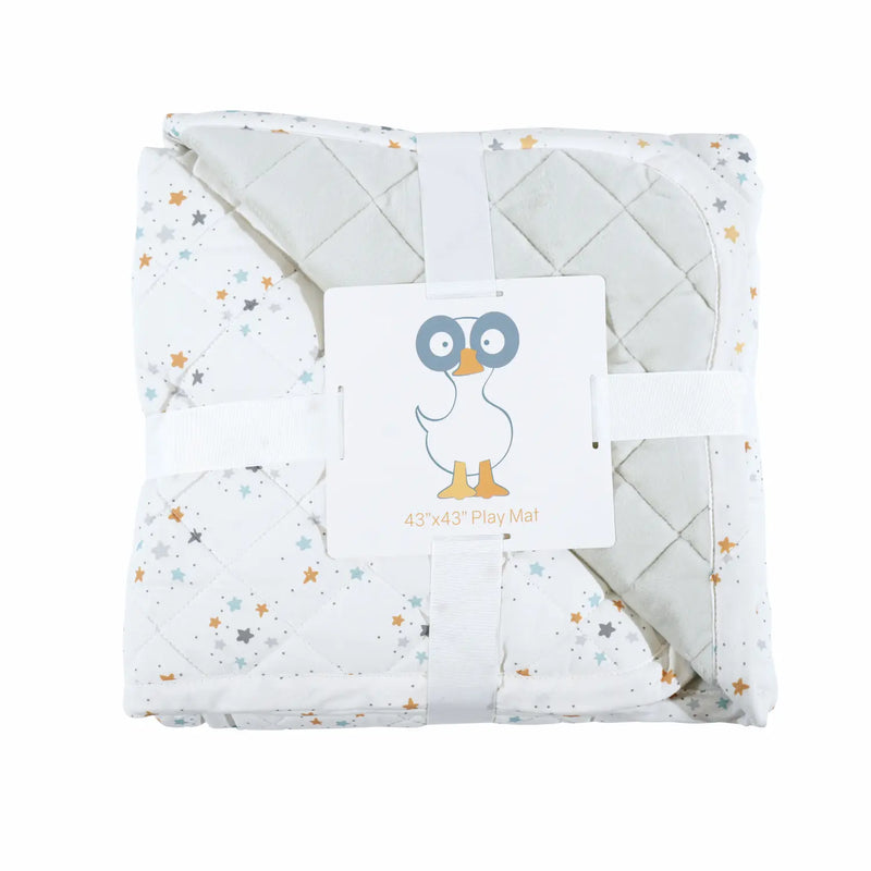 GooseWaddle Super Soft Play Mats - Cotton and Super Soft Quilted (Reversible) Goosewaddle® | Newborn Baby Blankets Toys Teethers Bibs & More