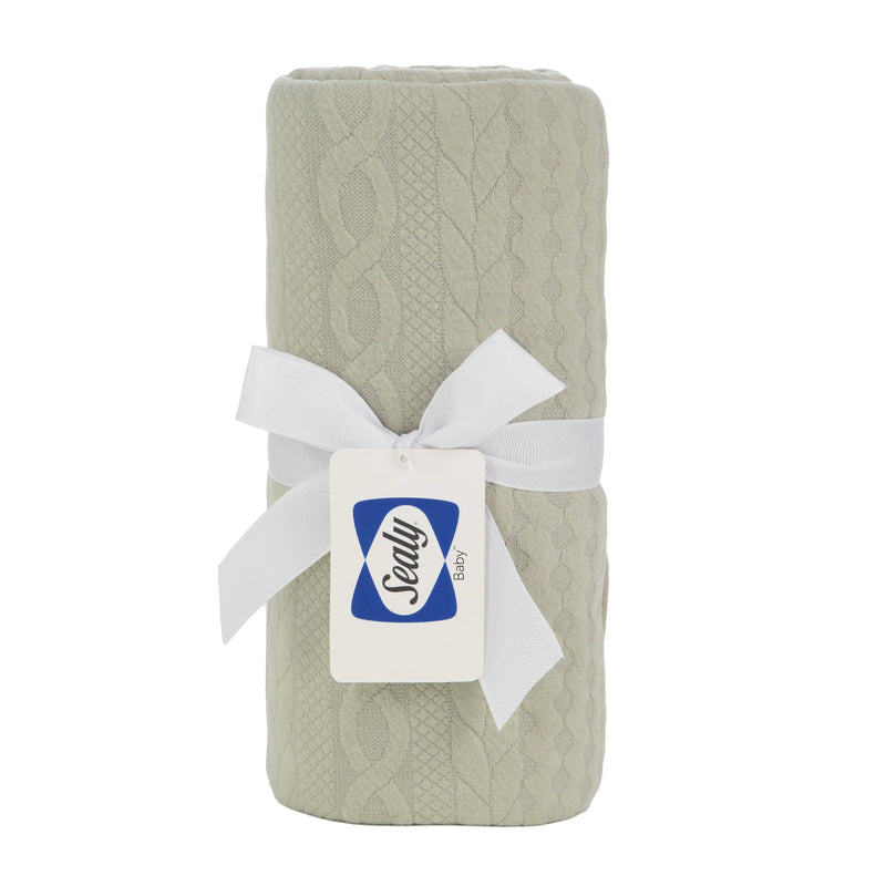 Sealy Baby Knit Blanket - Dusty Olive Goosewaddle® | Newborn Baby Blankets Toys Teethers Bibs & More