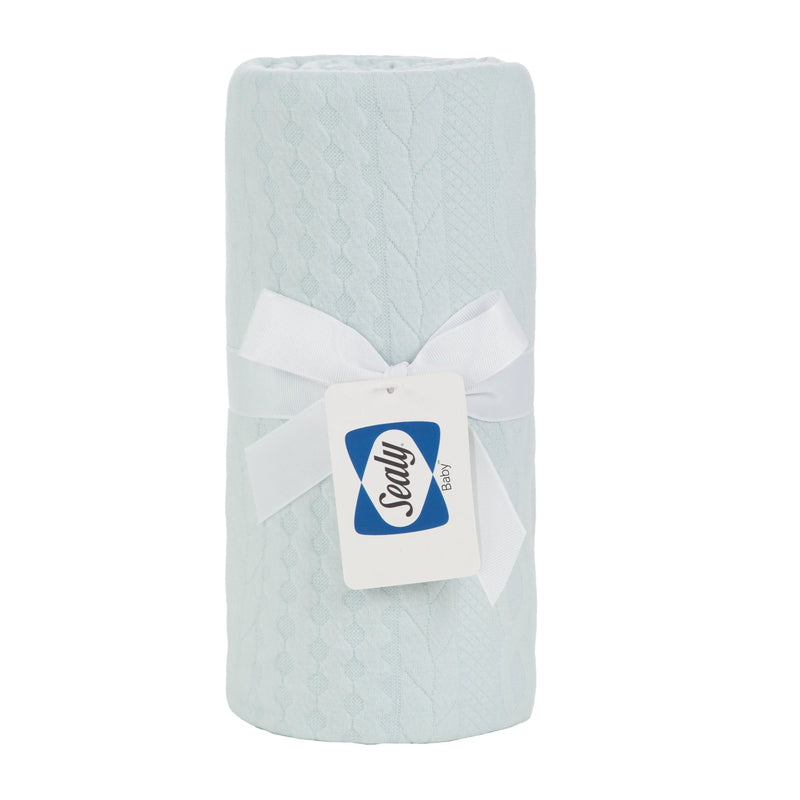 Sealy Baby Knit Blanket - Eucalyptus Mint Goosewaddle® | Newborn Baby Blankets Toys Teethers Bibs & More
